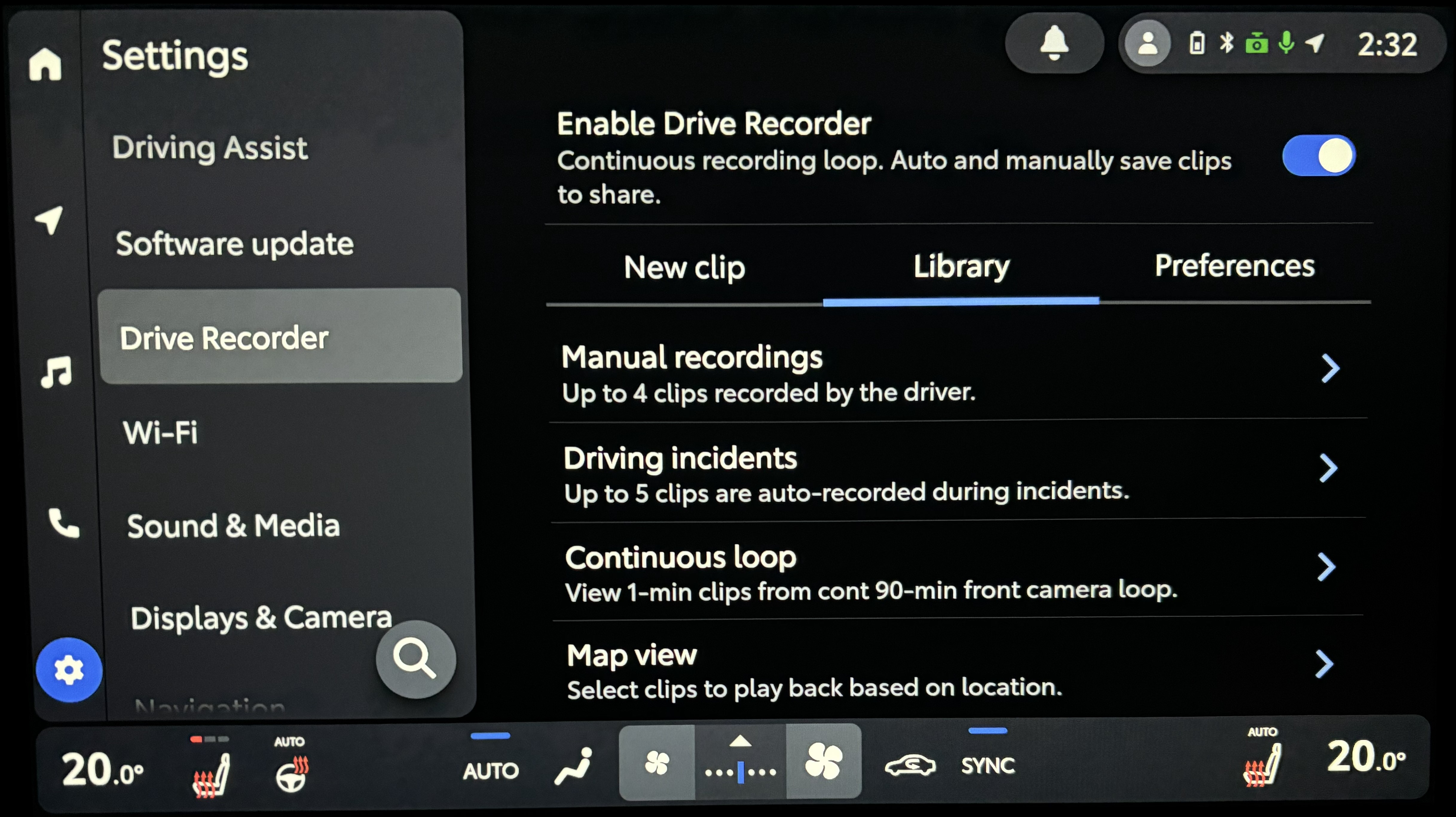 Lexus Multimedia System Screen
